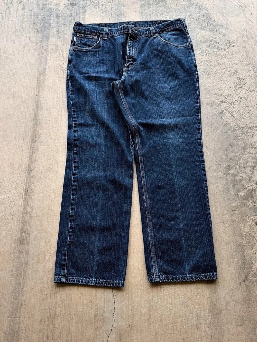 Carhartt FR Workwear Denim Jean Straight Leg Blue Waist 38x30